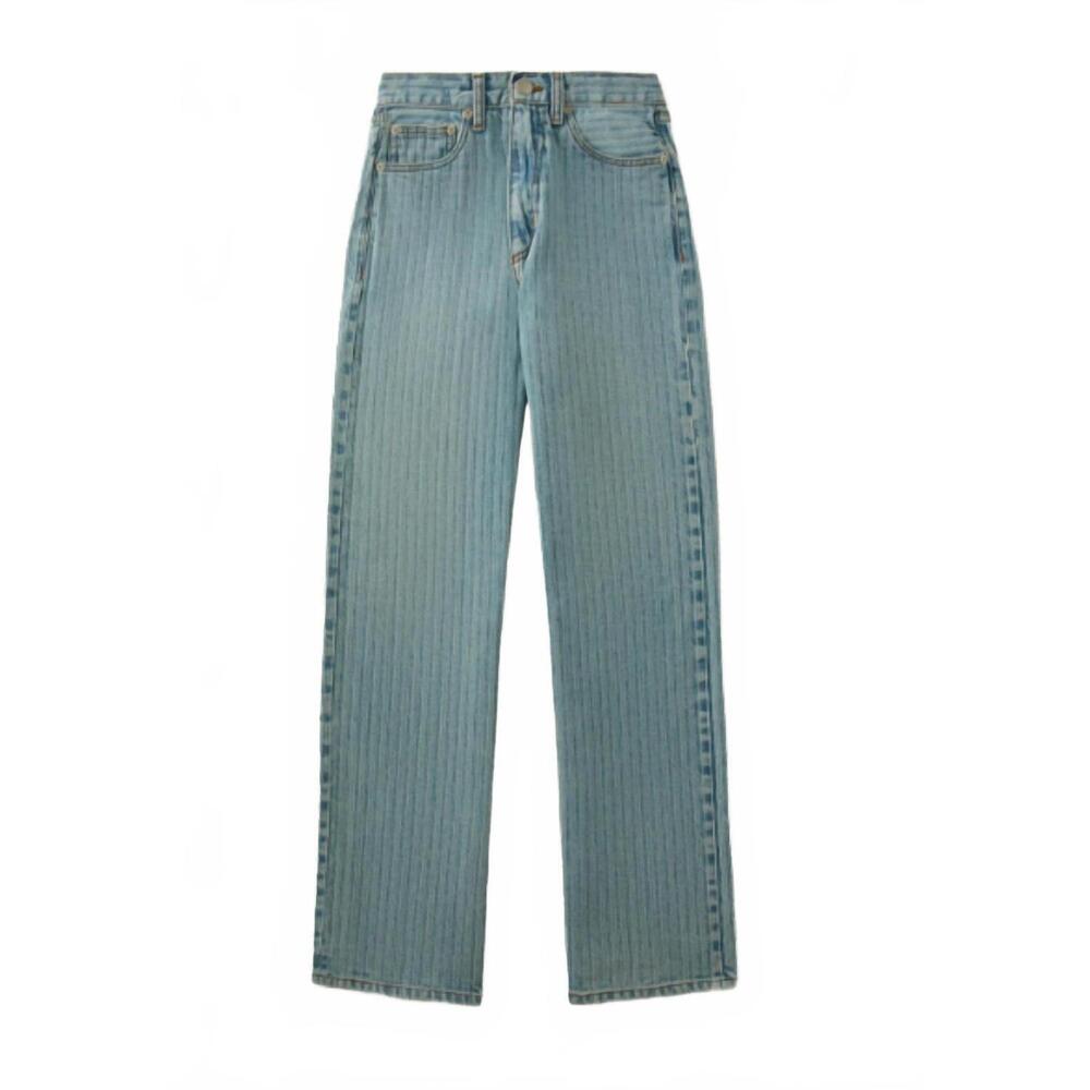 NEW ROAD TO NOWHERE women's aiden herringbone jean in faded blue